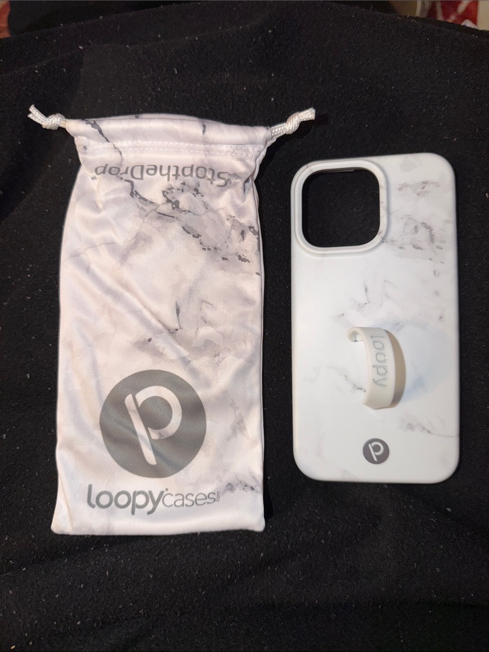 Loopy Case White Marble phone case